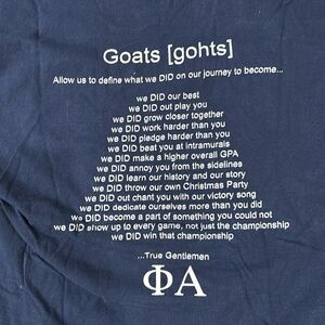 Sigma Alpha Epsilon No Goats No Glory Shirt